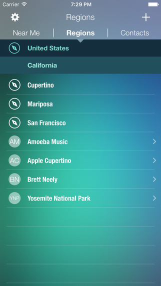 Colo- Contacts and locations
