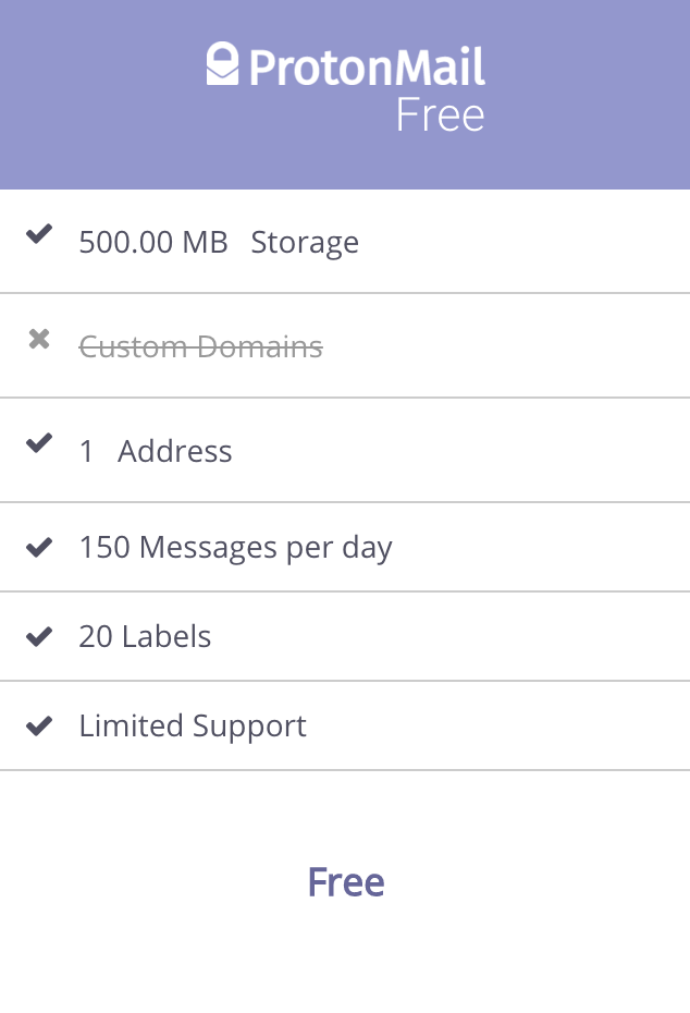 protonmail-free