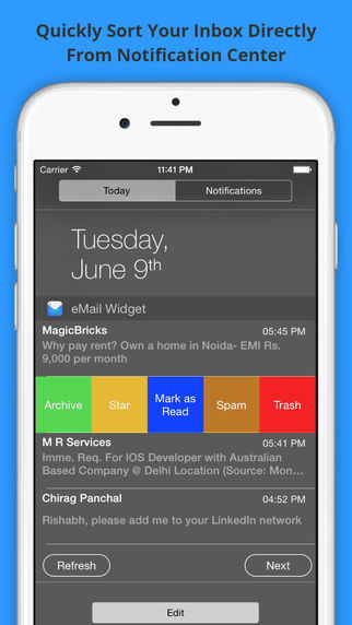 eMail Widget 2