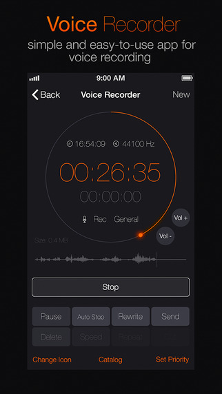 Enregistreur vocal Pro
