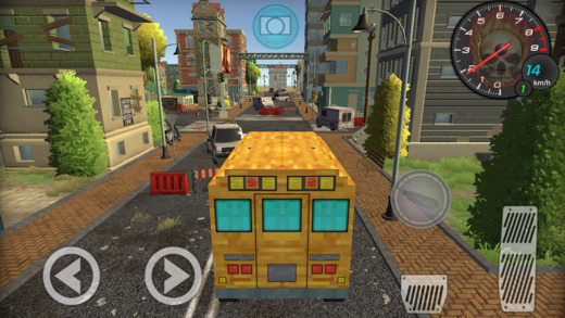 pixel-school-bus-free-style-driving