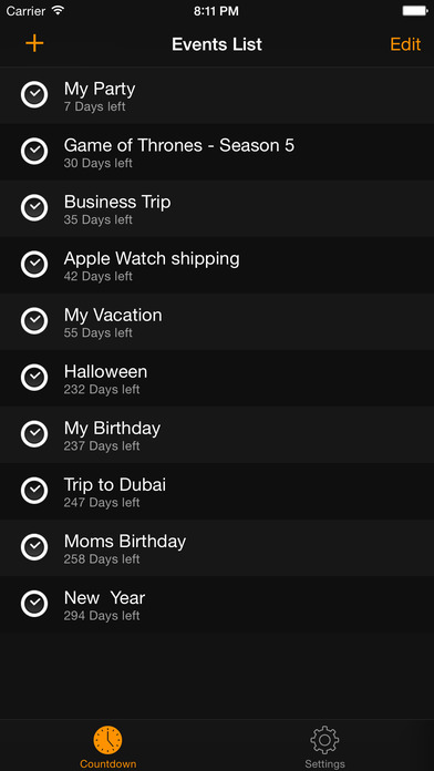 Easy Events Countdown
