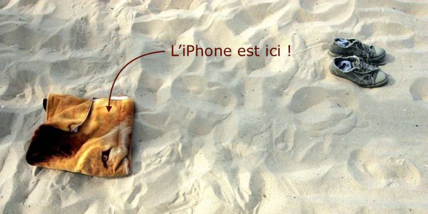 Astuce Été iPhone Sable