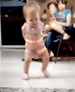gif facebook bébé danse