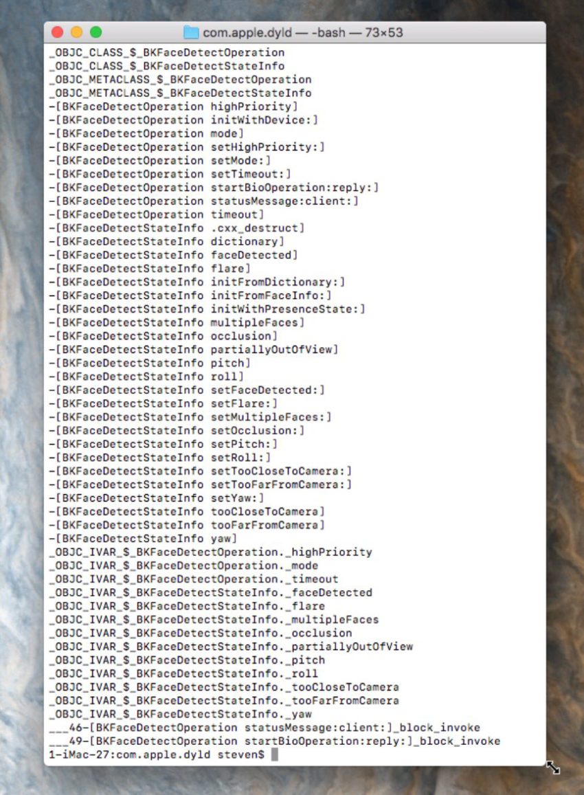 iPhone 8 : la reconnaissance faciale facedetect