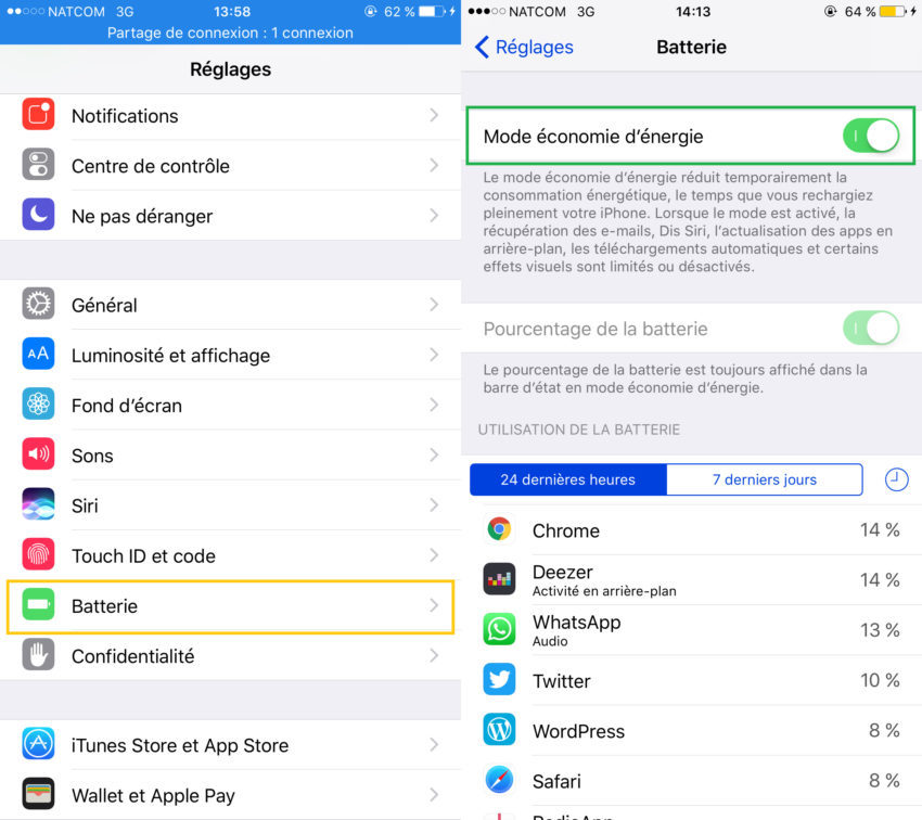 3 petites astuces pour gagner un peu de batterie la nuit