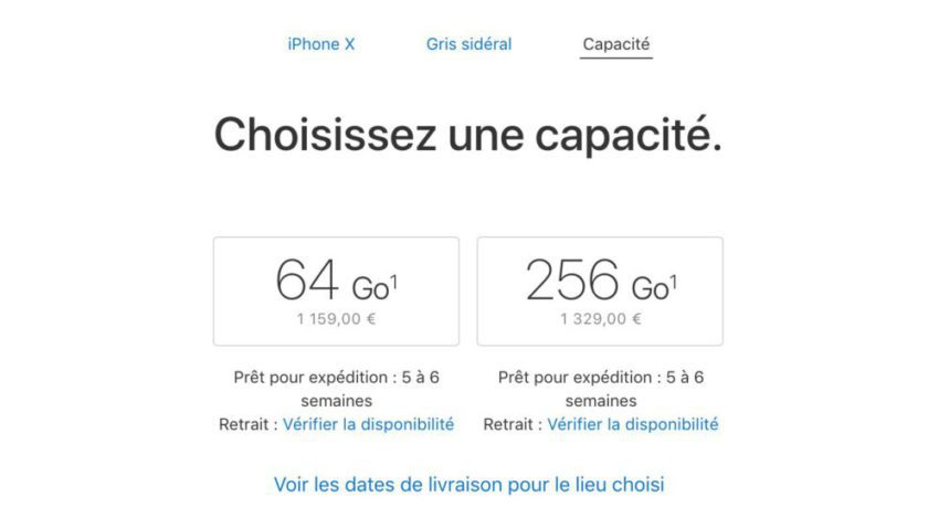 iPhone X : rupture de stocks, 5 à 6 semaines avant la livraison