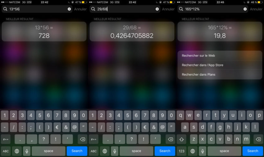 Astuce pour convertir des devises et des unités avec Spotlight sur iPhone