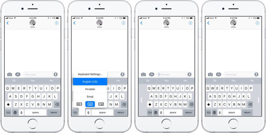Comment utiliser le clavier de l'iPhone avec une seule main sur iOS 11