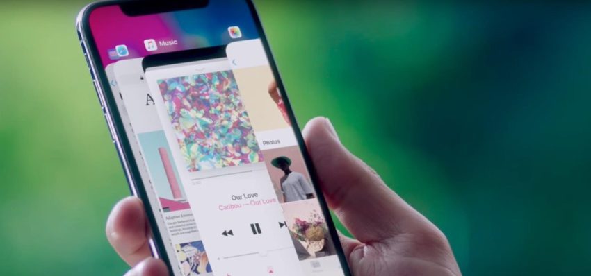 Le geste pour changer d'application sur l'iPhone X démontré en vidéo