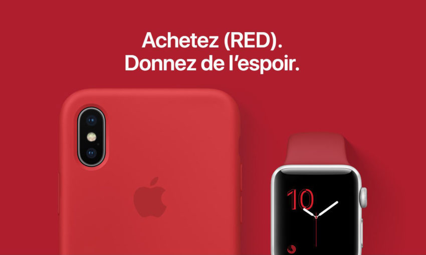 Voici la liste des produits Apple qui contribuent à la lutte contre le SIDA