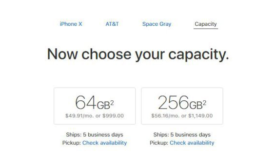 expéditions des iPhone X
