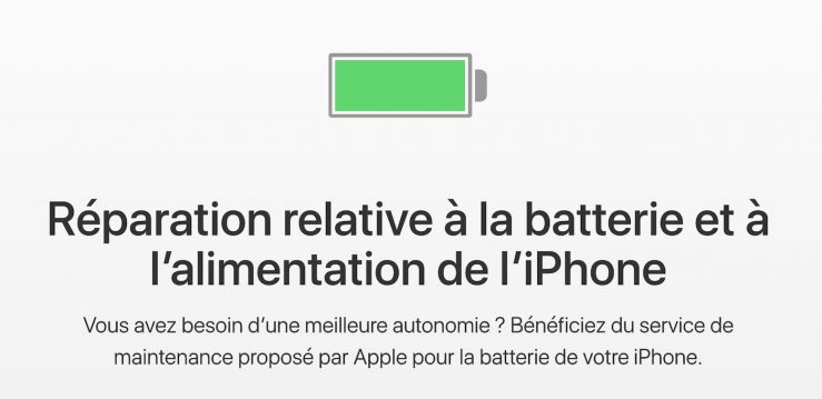 batterie des iPhone
