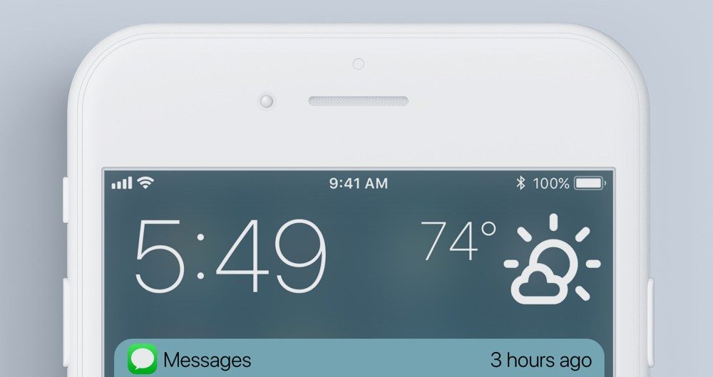 concept iOS 12 - météo