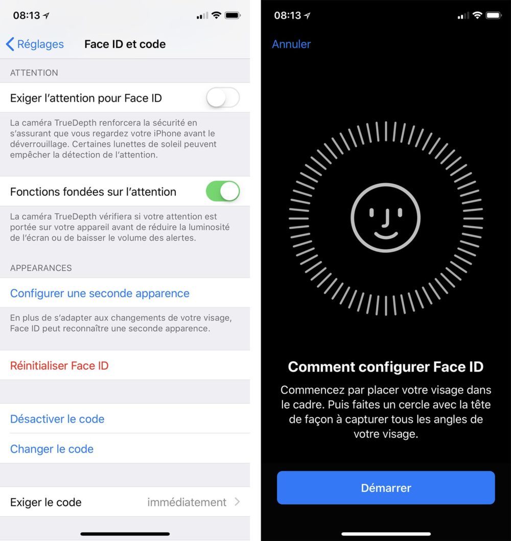 2 visages sur Face ID