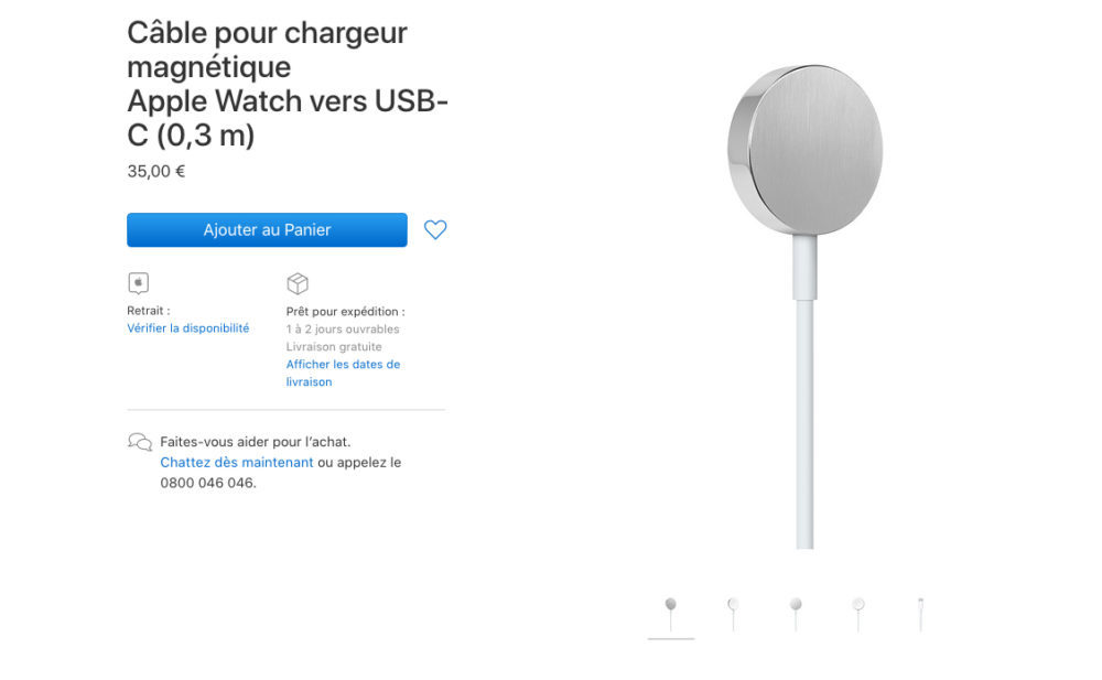 câble Apple Watch USB-C