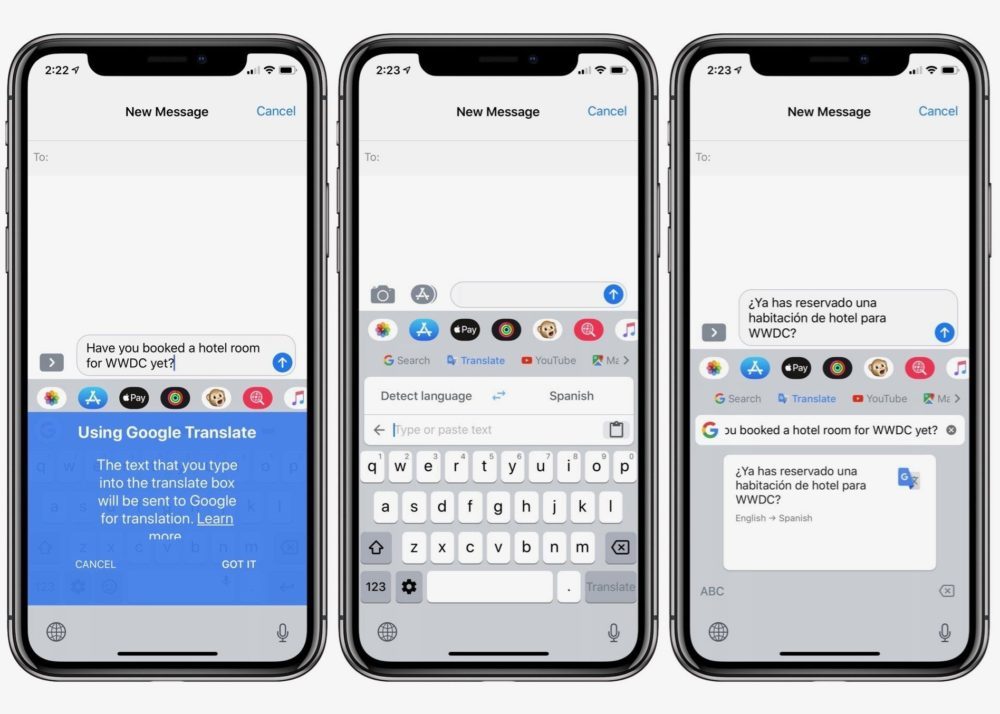 Gboard sur iOS
