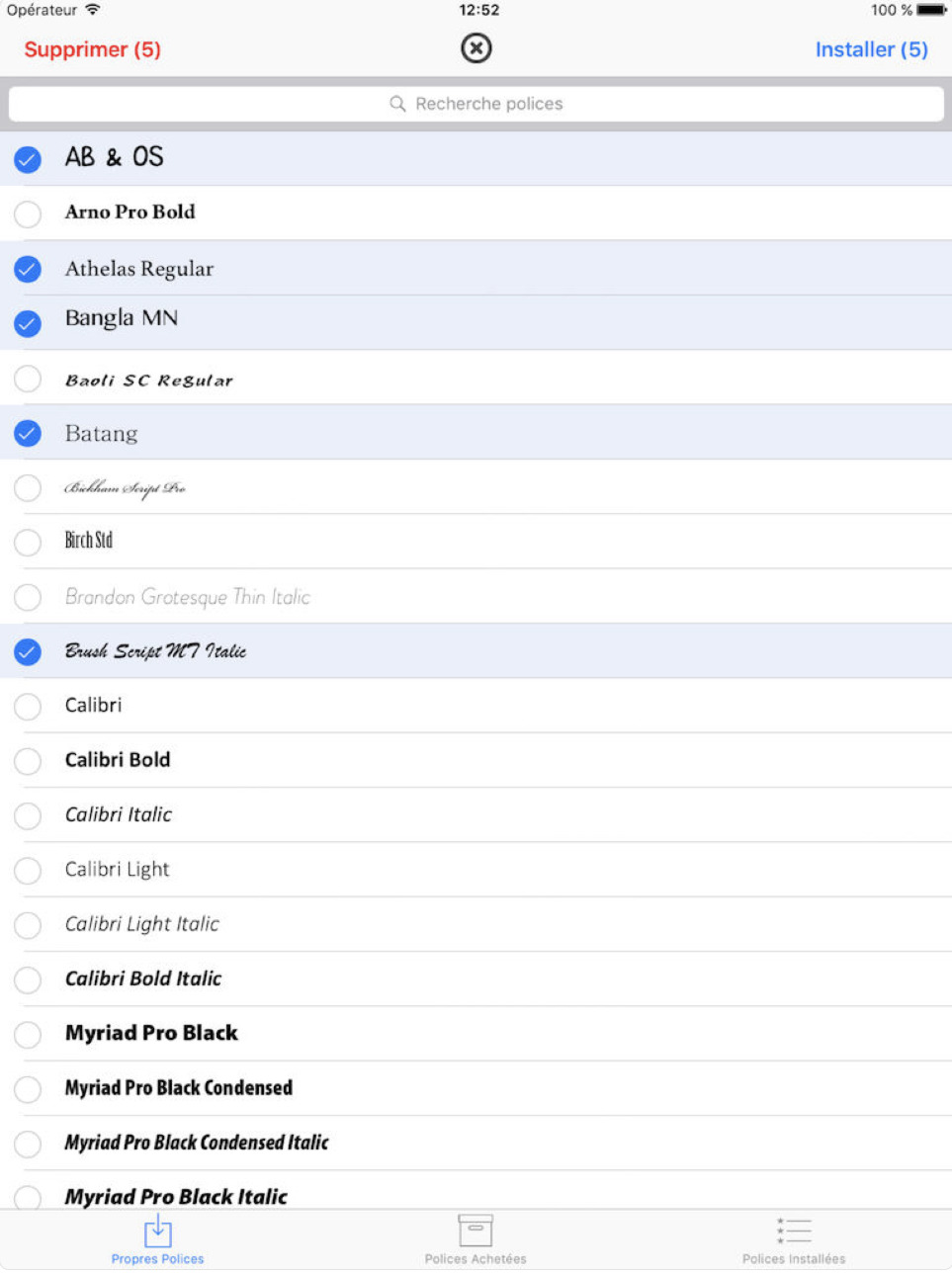 AnyFont : Application iPad améliore productivité