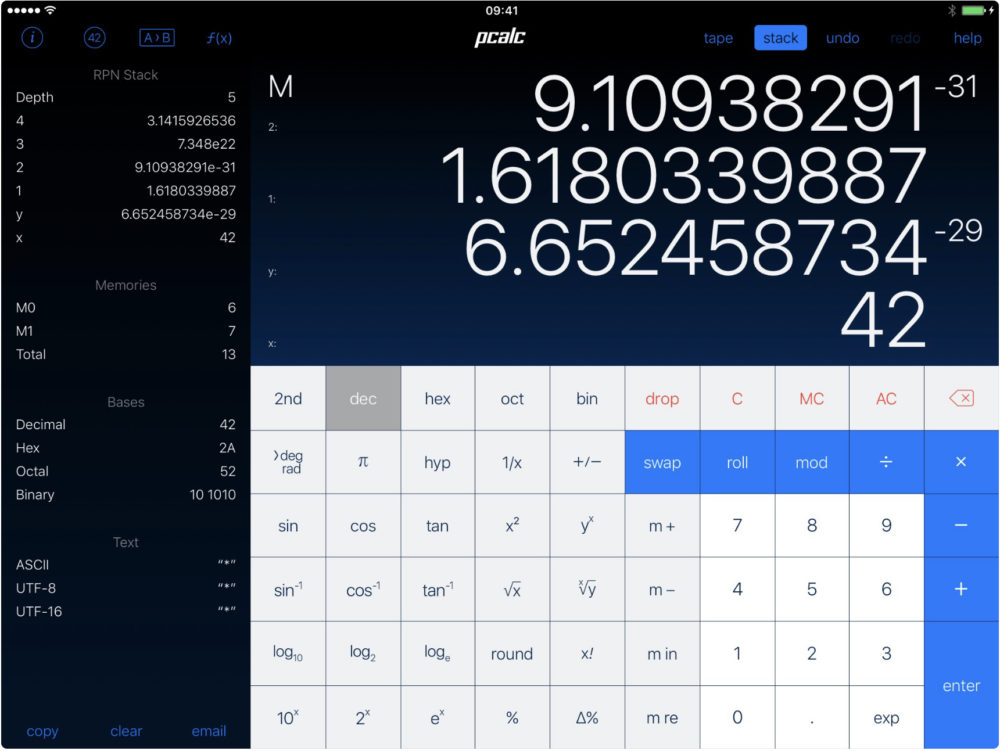PCalc : Application iPad améliore productivité