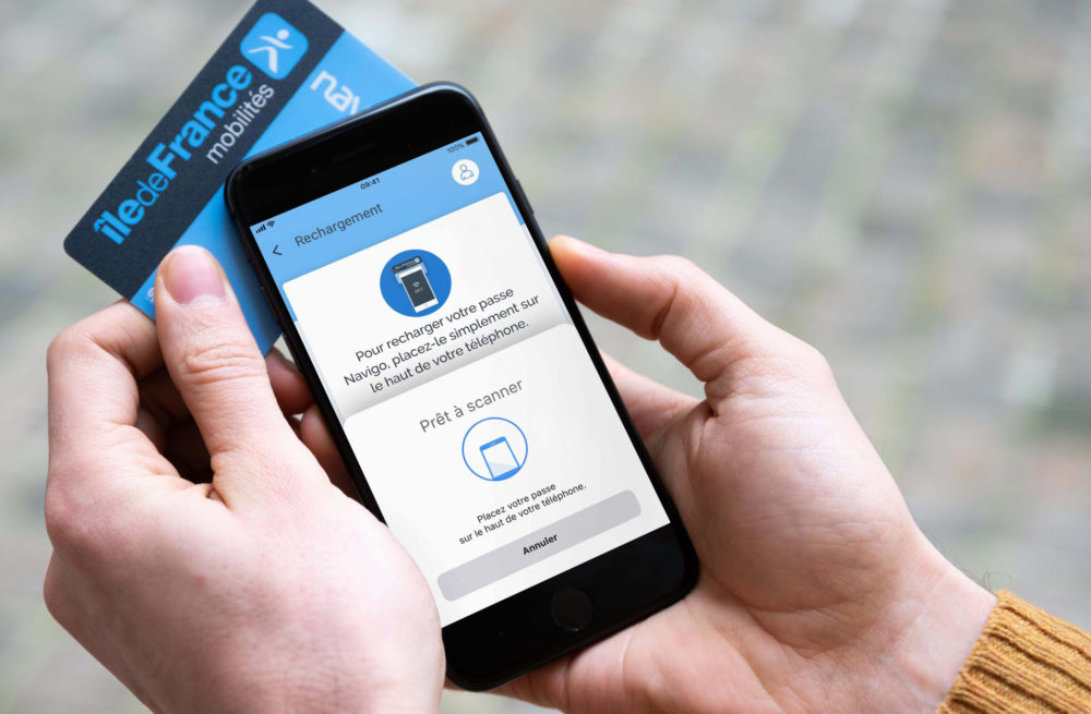 recharge du passe Navigo l'iPhone