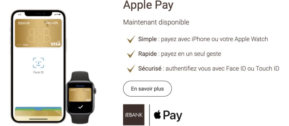 Apple Pay chez BforBank