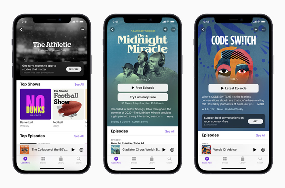 Apple Podcast Subscriptions