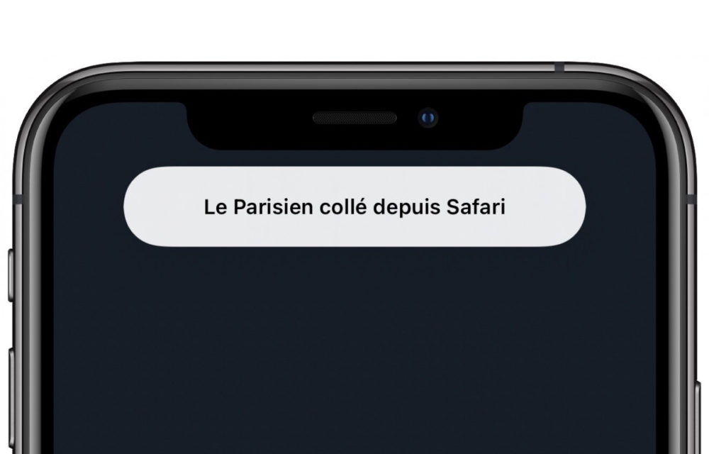 presse-papier iOS 14