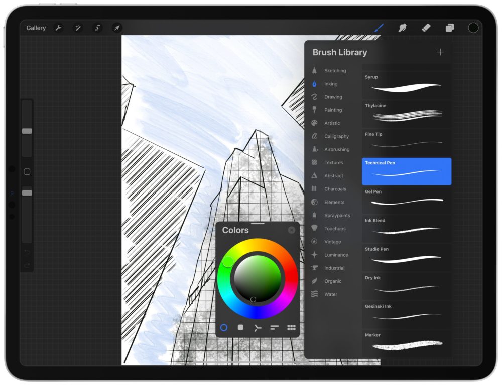 Procreate sur iPad Pro M1