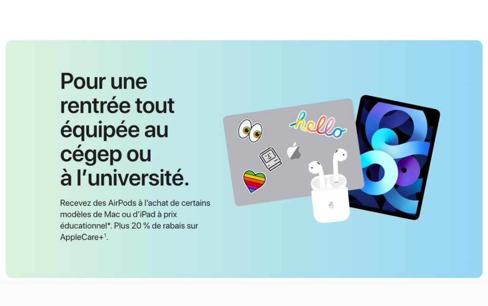 Back to School 2021 d'Apple