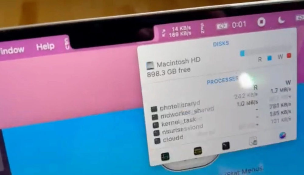 encoche du MacBook Pro 2021