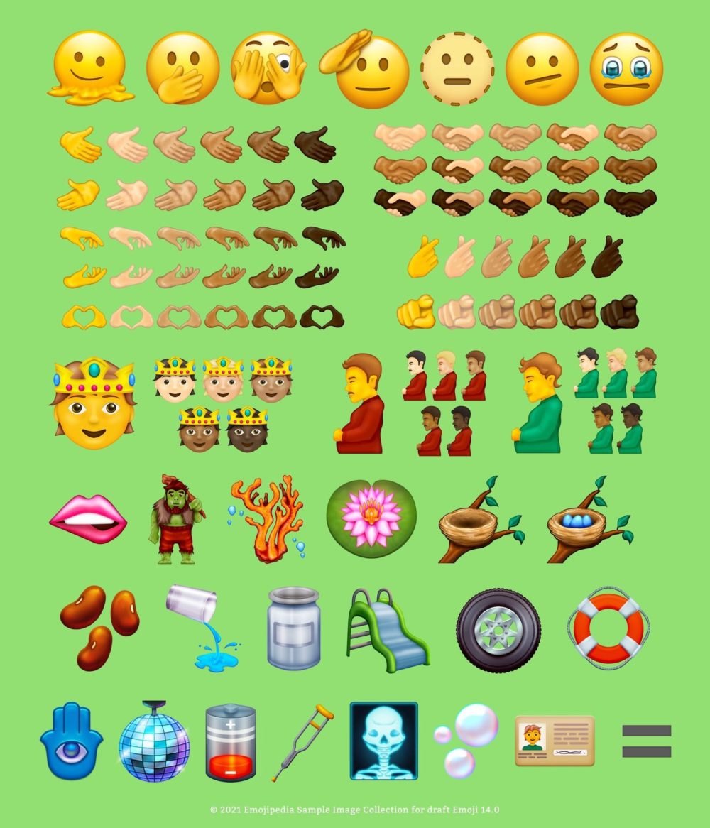 Emojis sur iOS 15.4