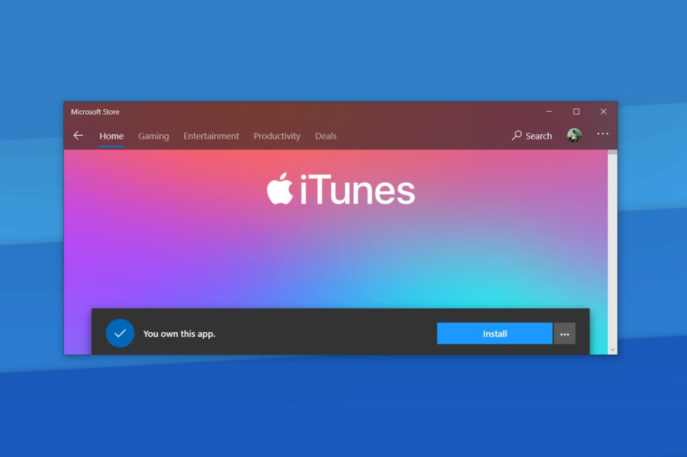 iTunes 12.12.4 sur Windows