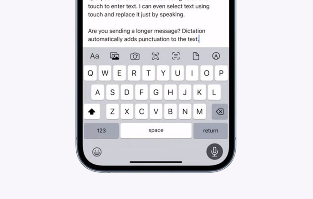 retour haptique du clavier sur iOS 16