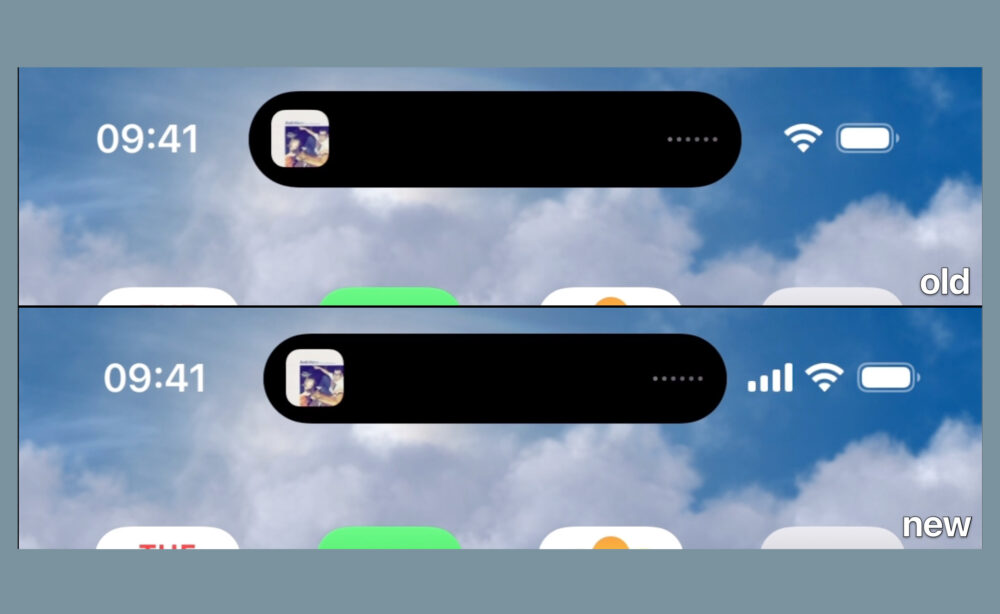 Dynamic Island sur iPhone 14 Pro