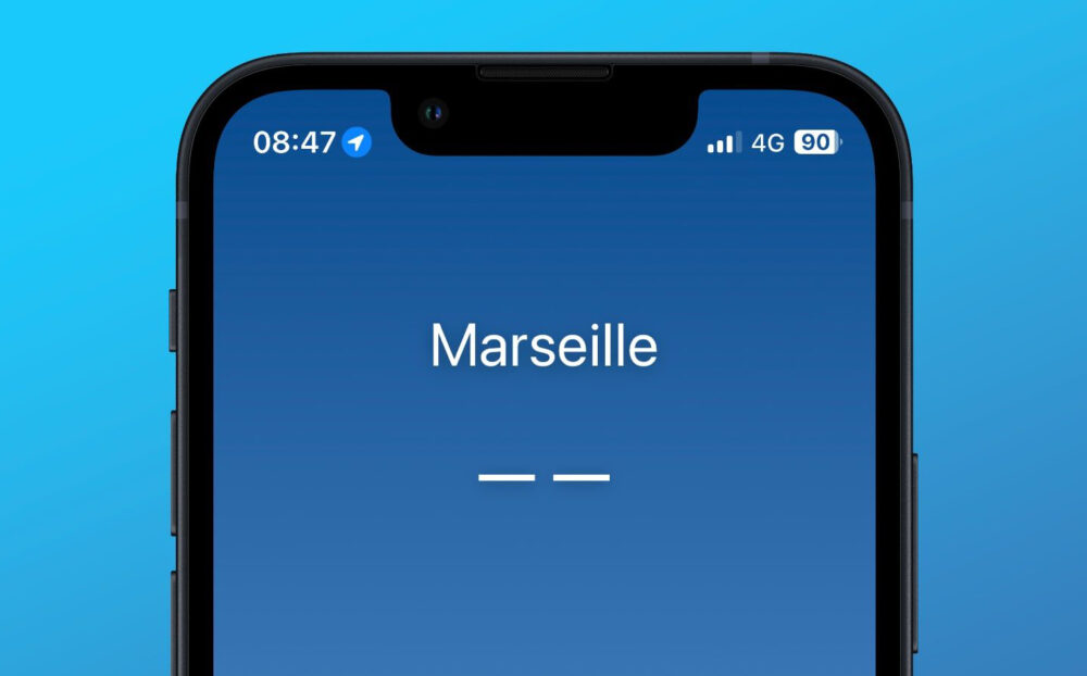 bug application Météo sur iPhone