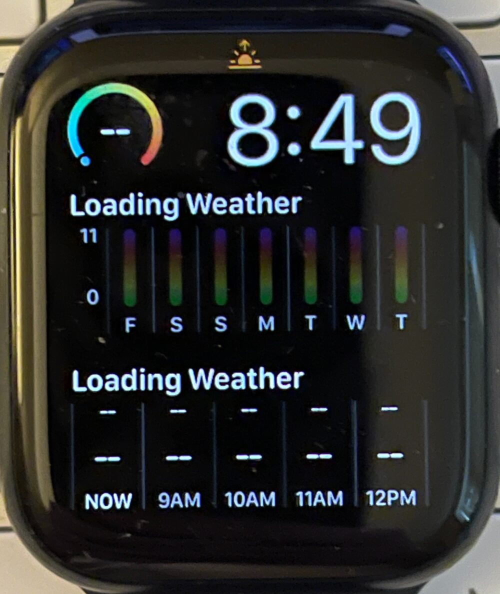 bug météo watchOS 10