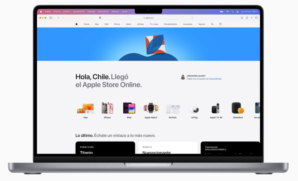 Apple Store en ligne au Chili