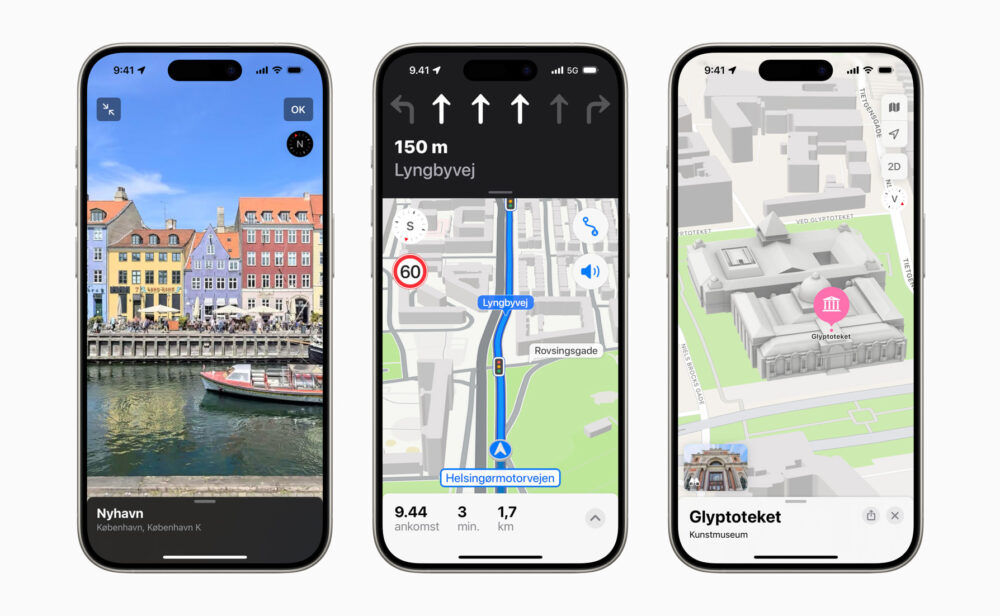 nouvelles cartes Apple Plans