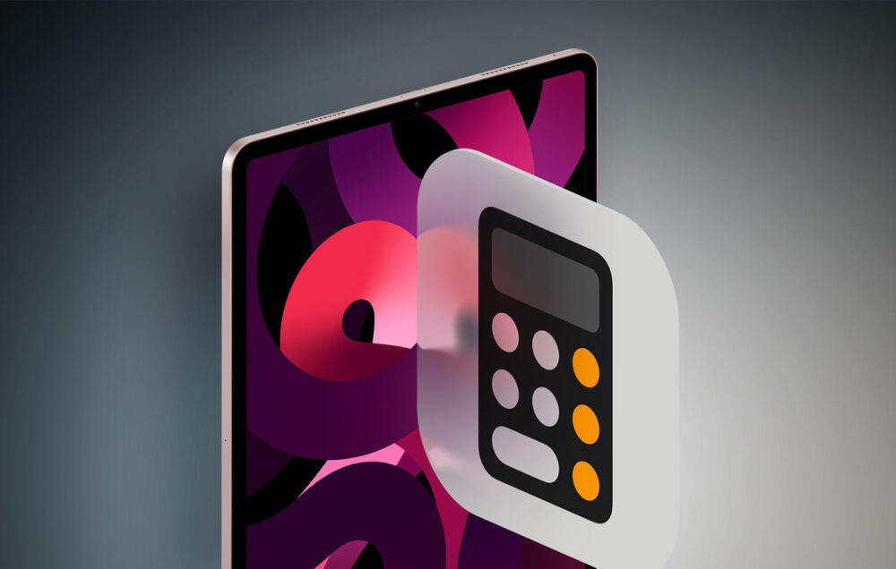 Calculatrice sur iPad