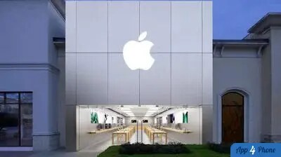 Façade d’un Apple Store dans un centre commercial