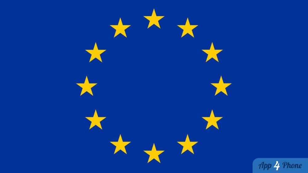 Drapeau de l’Union européenne avec étoiles jaunes