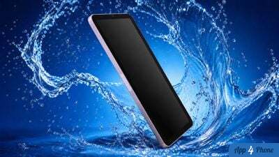 Tablette Apple au milieu d’un tourbillon d’eau