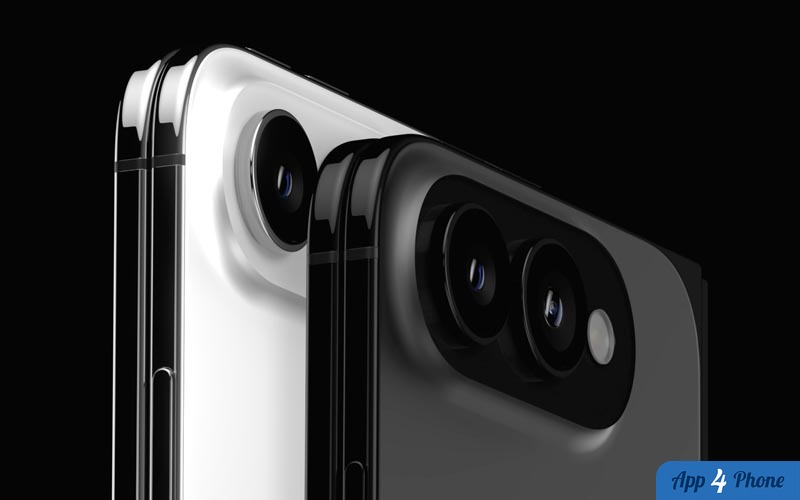 Deux iPhone haut de gamme vus de dos