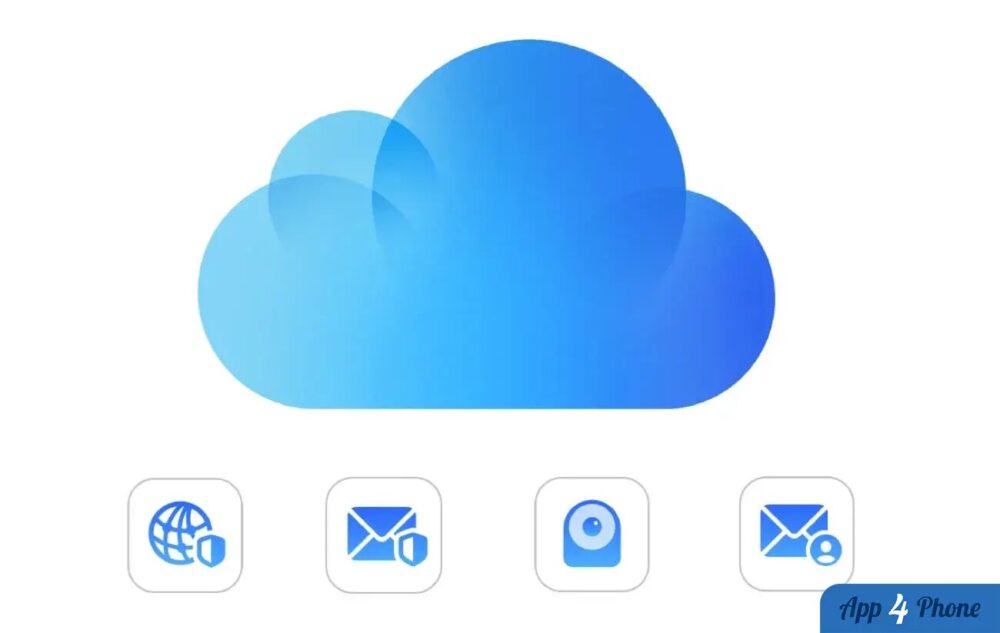 Illustration d’iCloud et d’icônes de sécurité