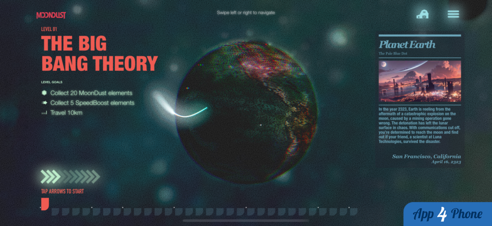 MoonDust: Cosmic Journey — capture d'écran