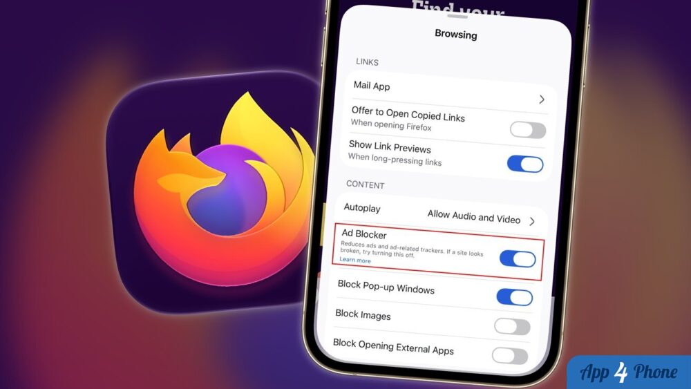 Illustration : Mozilla gradually rolls out an ad-blocker built into Firefox for iOS