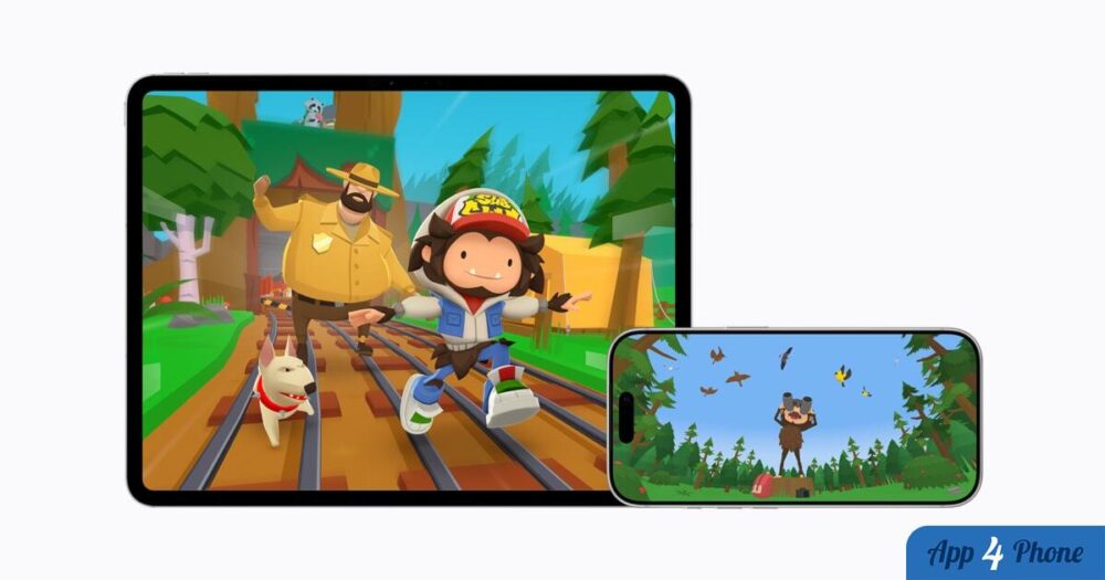 Tablette et smartphone affichant une collaboration entre Subway Surfers et Sneaky Sasquatch
