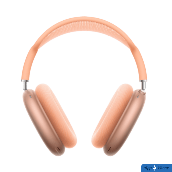 Casque audio sans fil rose présenté de face
