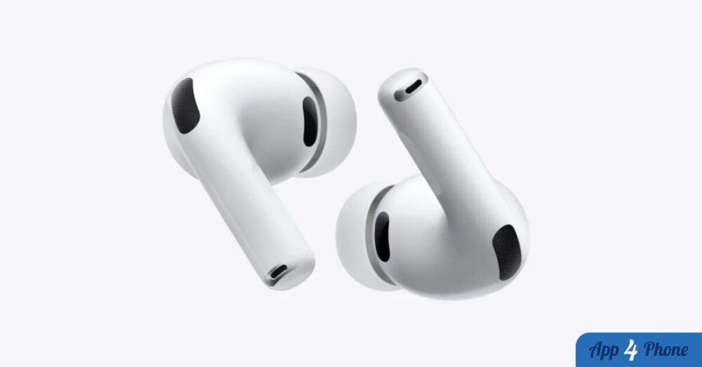 Deux écouteurs AirPods Pro blancs présentés sur fond clair