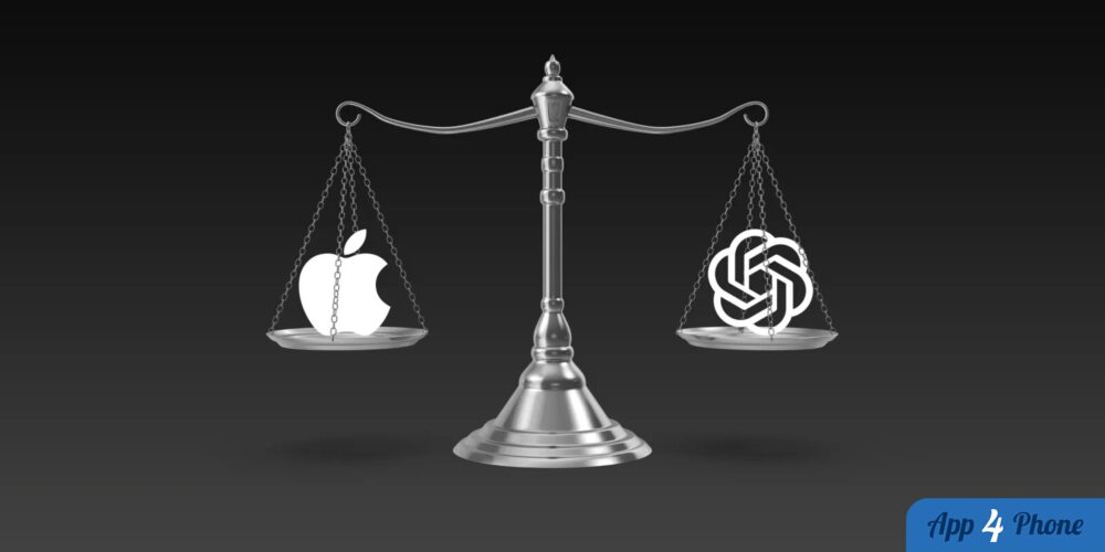 Balance judiciaire opposant Apple et OpenAI